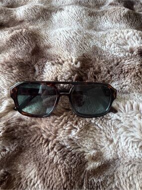Tortoiseshell Sunglasses with Dark Lenses